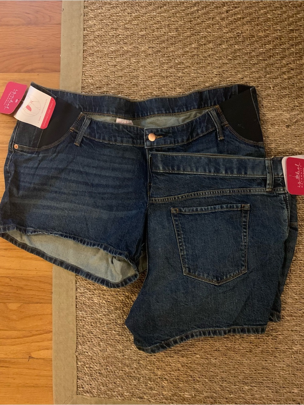 Women’s Isabel maternity denim shorts. Bundle of 2. NWT. Size 16